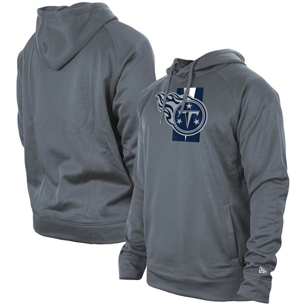Men's Tennessee Titans Gray New Era Training Camp Raglan Pullover Hoodie Men's Tennessee Titans Gray New Era Training Camp Raglan Pullover Hoodie